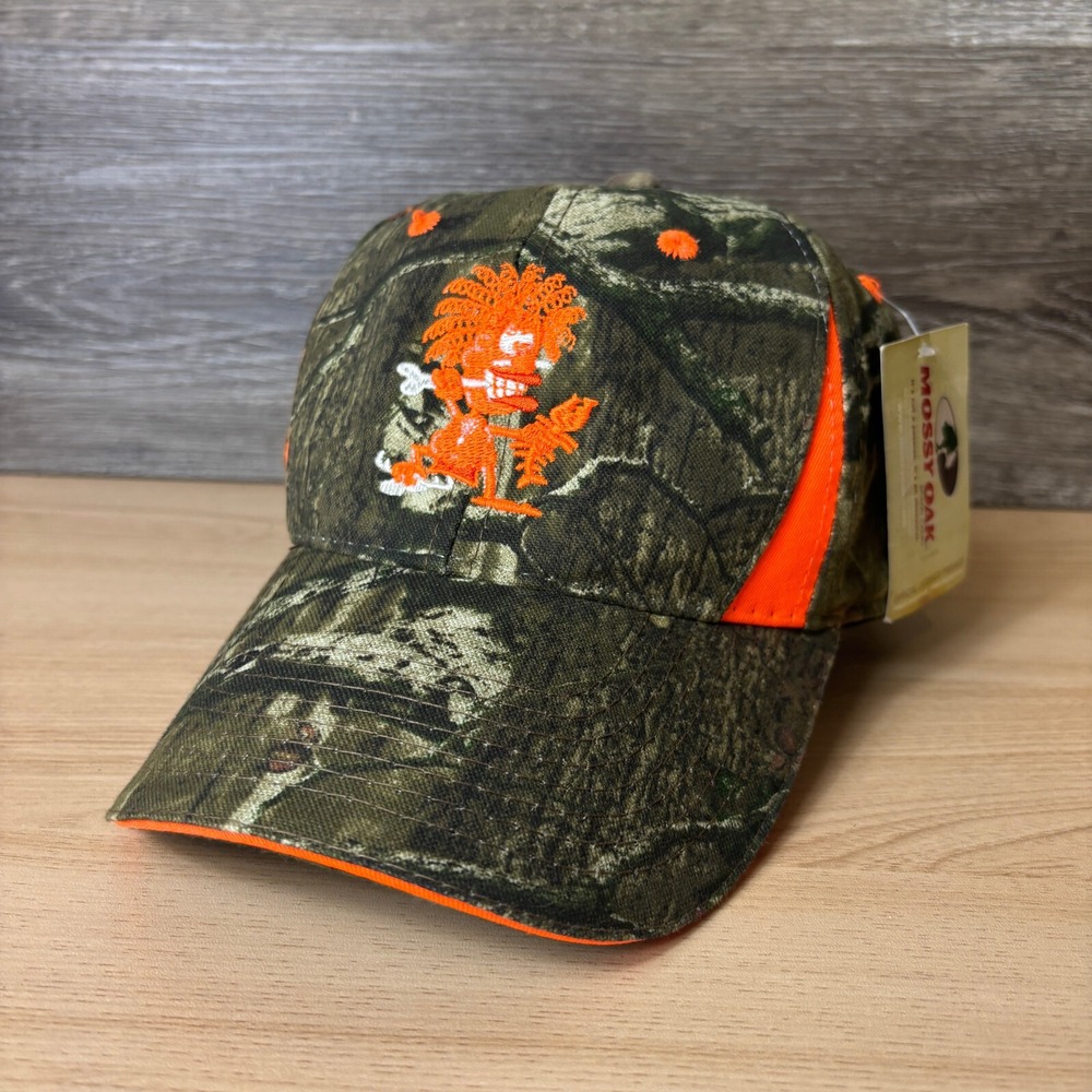 Rileys Cannibal Hat Cap Strap Back Brown Camo Hunting Mossy Oak Outdoors NWT